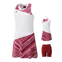 LADIES DRESS WITH INNER SHORTS 20657 "US OPEN" Wine Red